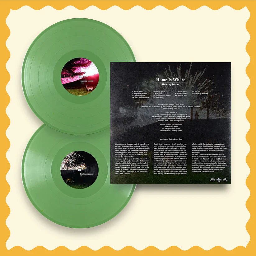 HOME IS WHERE 'HUNTING SEASON' 2LP - GREEN