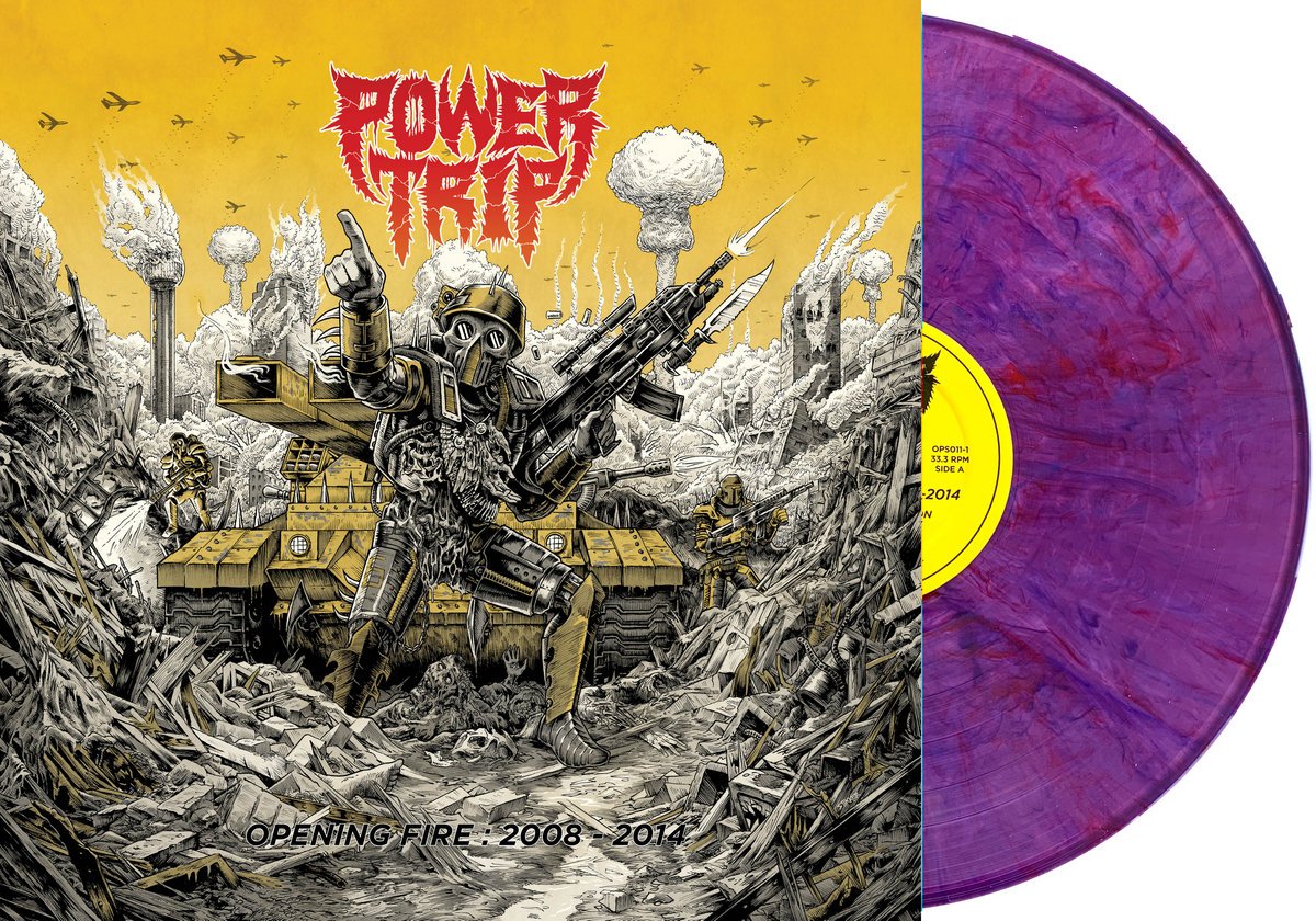 POWER TRIP 'OPENING FIRE 2008-2014' LP - PURPLE VEIN