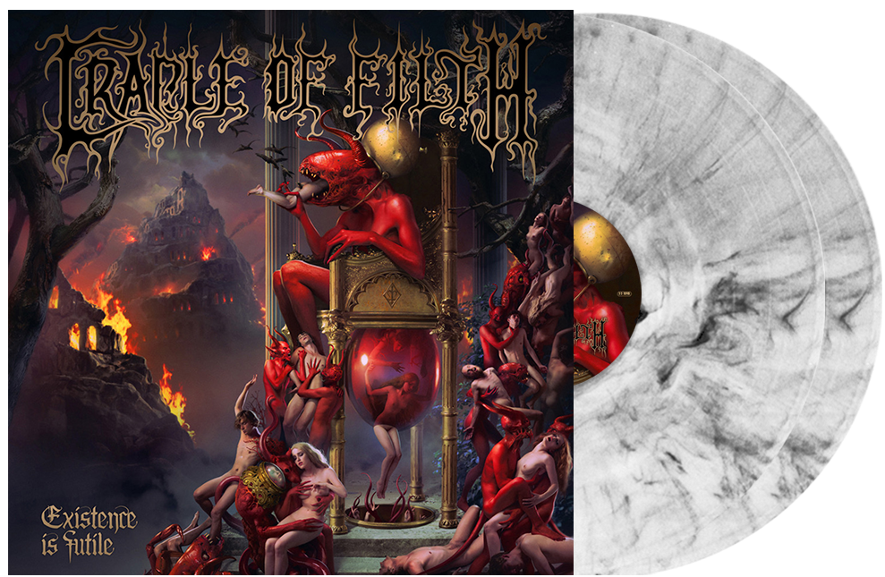 CRADLE OF FILTH ‘EXISTENCE IS FUTILE’ 2LP - EXCLUSIVE - LTD. 400 - BLACK/WHITE/MARBLE