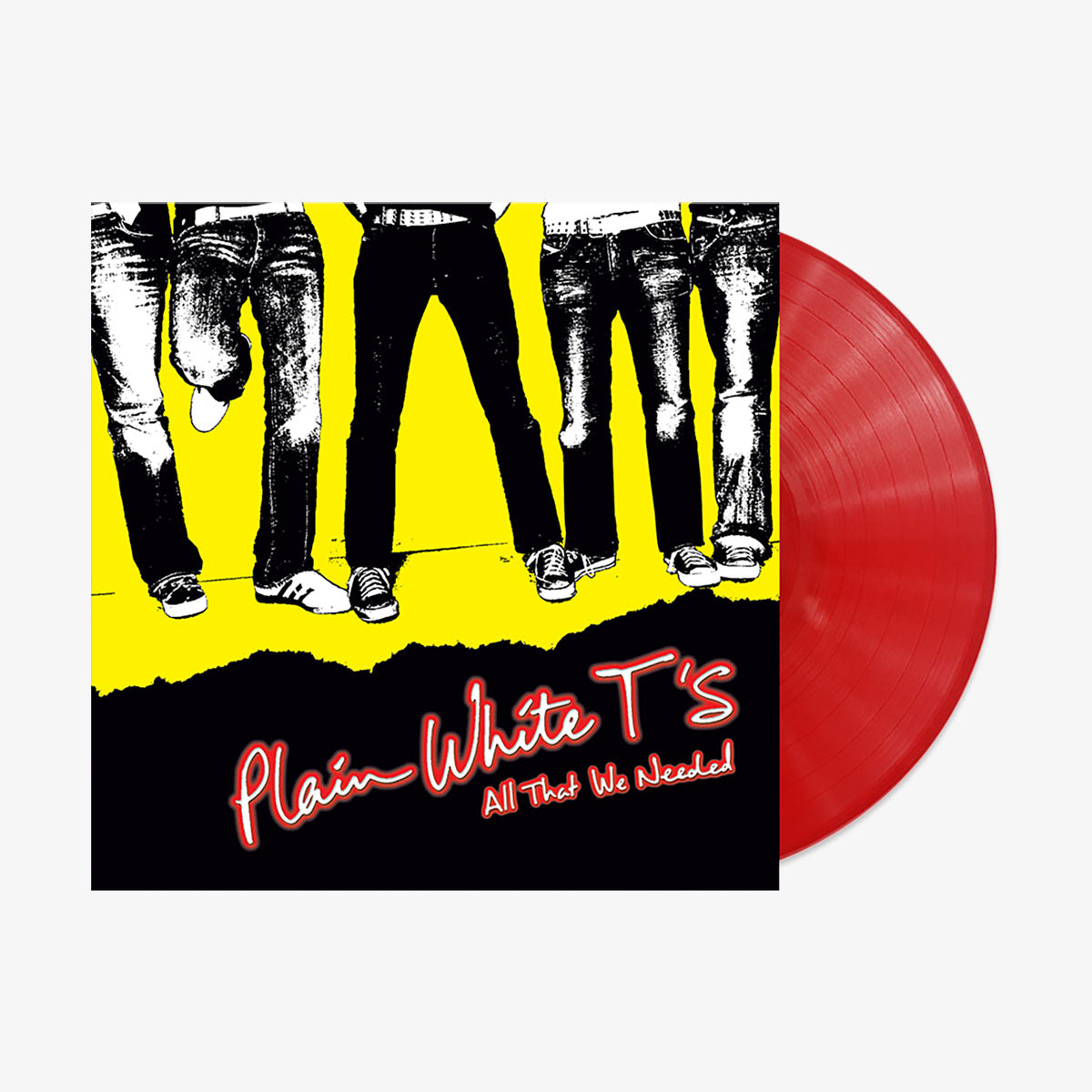 PLAIN WHITE T'S 'ALL THAT WE NEEDED' LP (Red Opaque Vinyl)