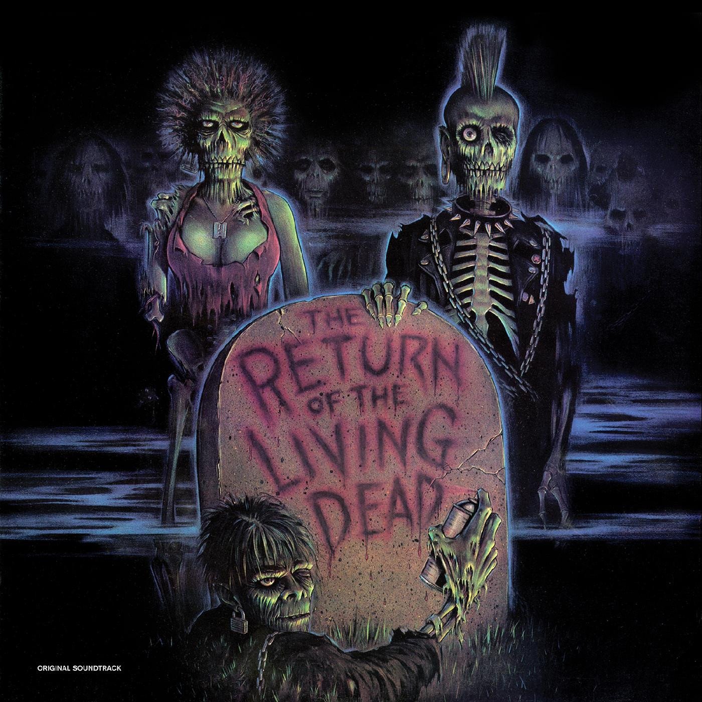 THE RETURN OF THE LIVING DEAD SOUNDTRACK LP - CLEAR/BLOOD RED/SPLATTER