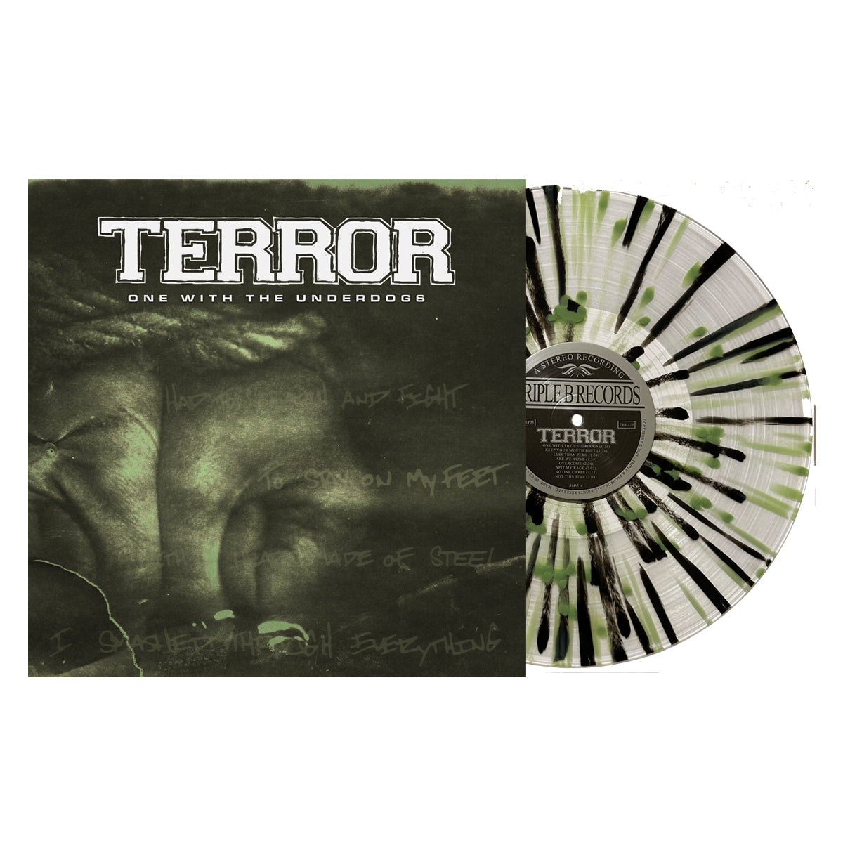 TERROR ‘ONE WITH THE UNDERDOGS’ LP - EXCLUSIVE - LTD. 300 - OLIVE GREEN/BLACK/SPLATTER