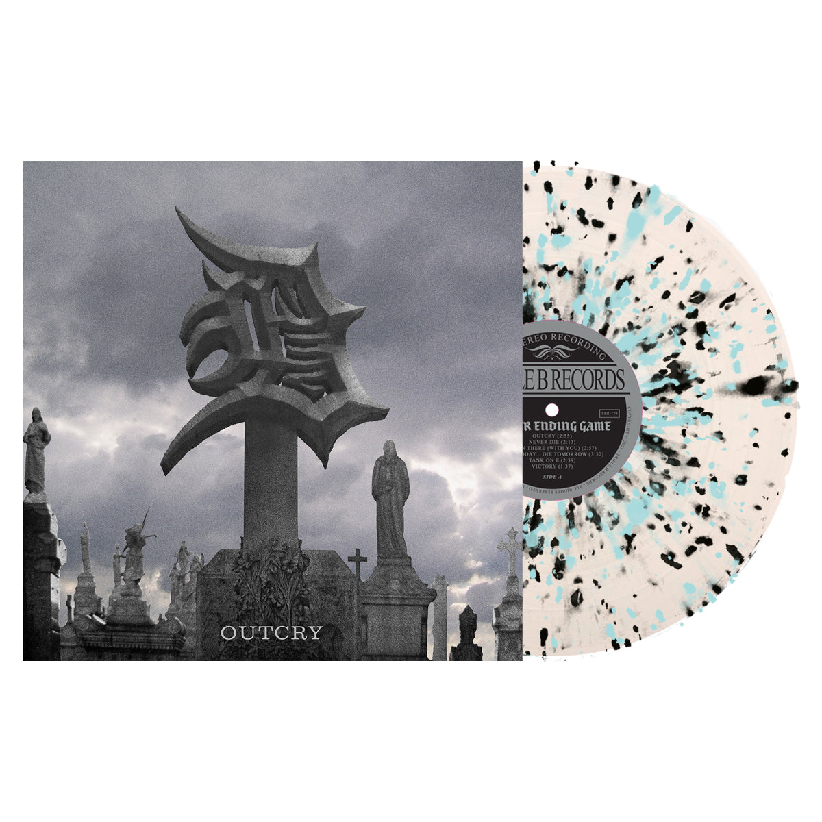 NEVER ENDING GAME ‘OUTCRY’ LP - EXCLUSIVE - LTD. 250 - ULTRA CLEAR/BLUE/BLACK/SPLATTER