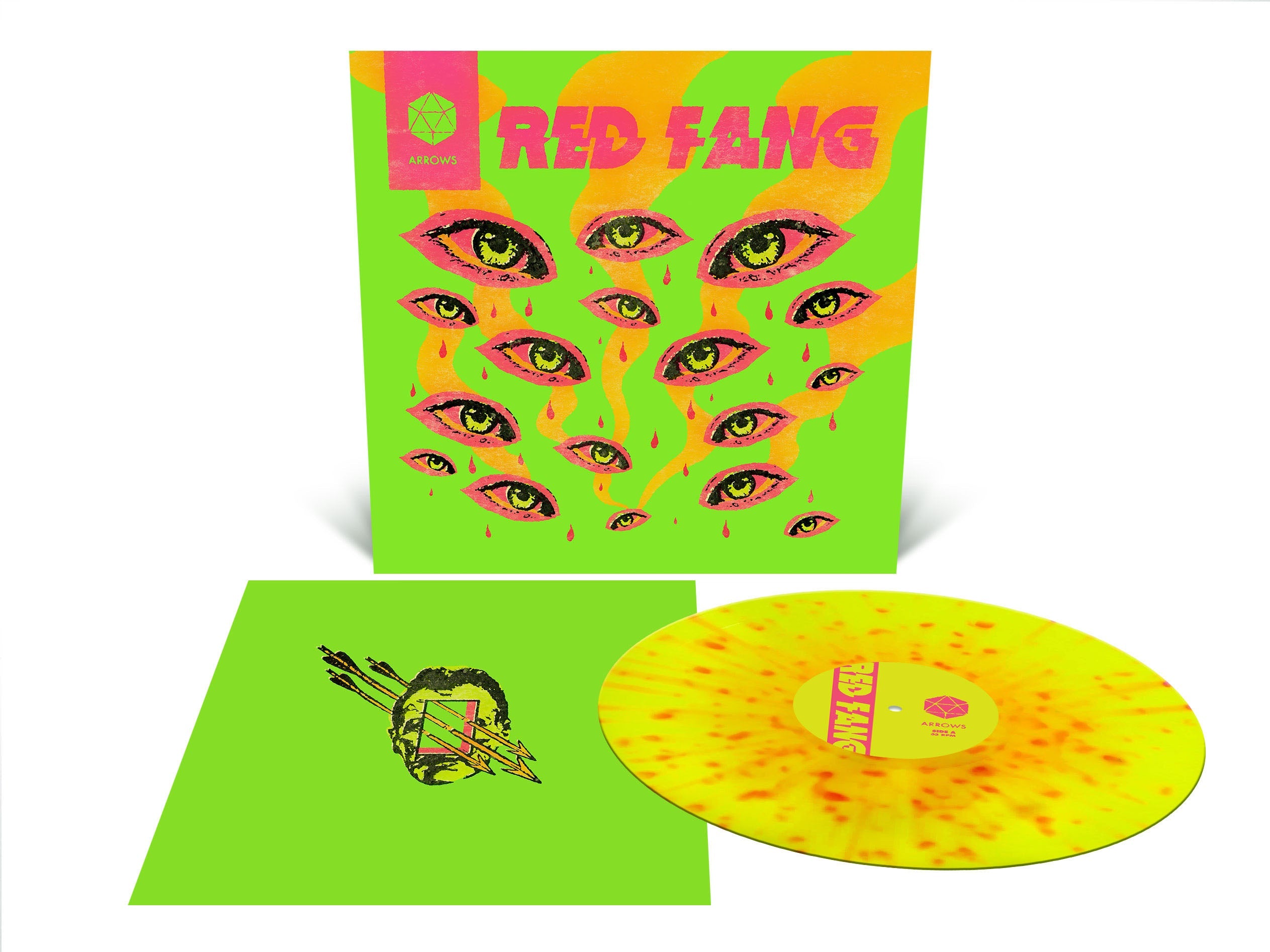 RED FANG ‘ARROWS' LP - NEON YELLOW/HEAVY NEON MAGENTA/SPLATTER