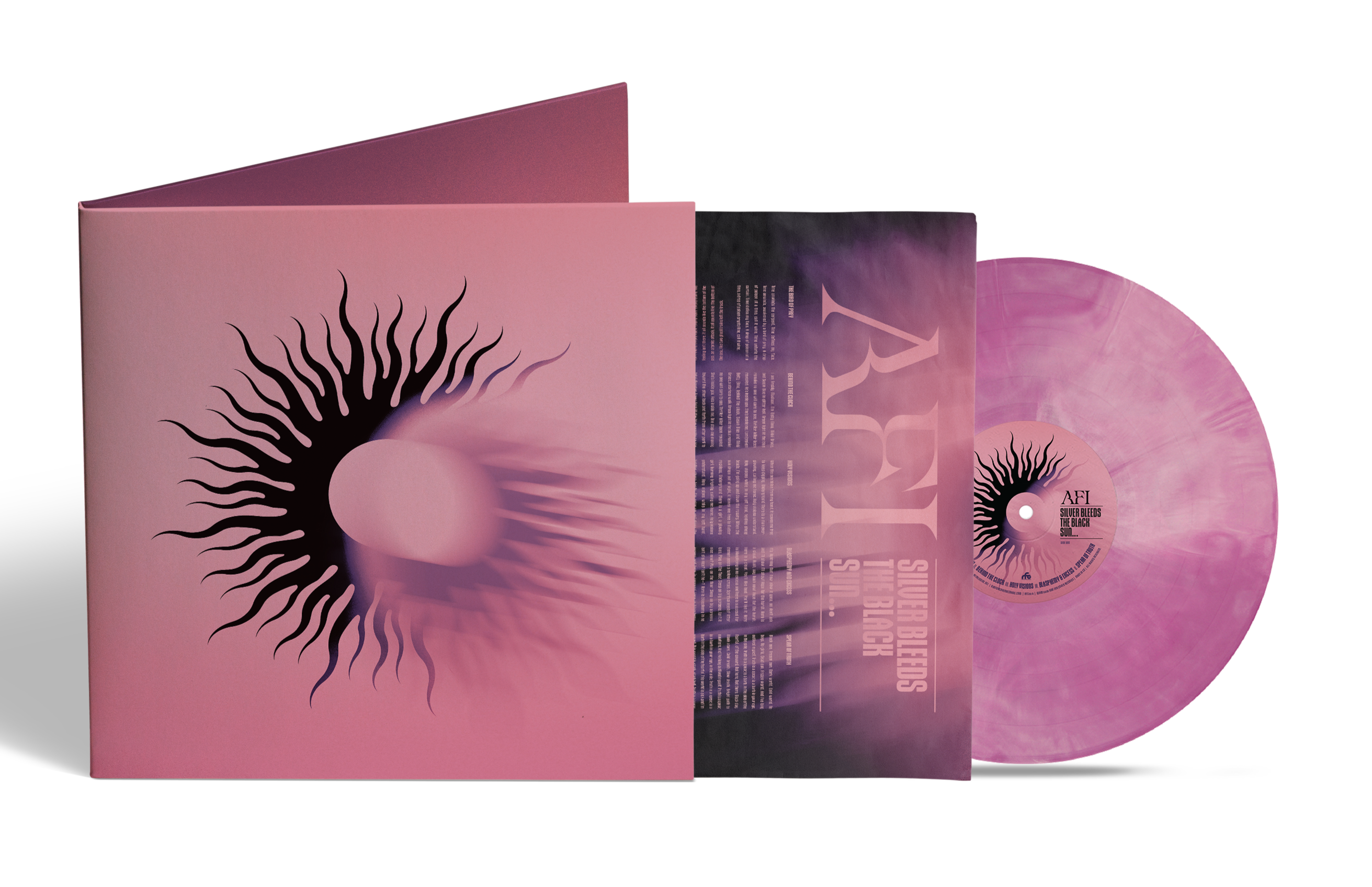 AFI ‘SILVER BLEEDS THE BLACK SUN…’ LP - EXCLUSIVE - LTD. 500 - PURPLE/WHITE SWIRL