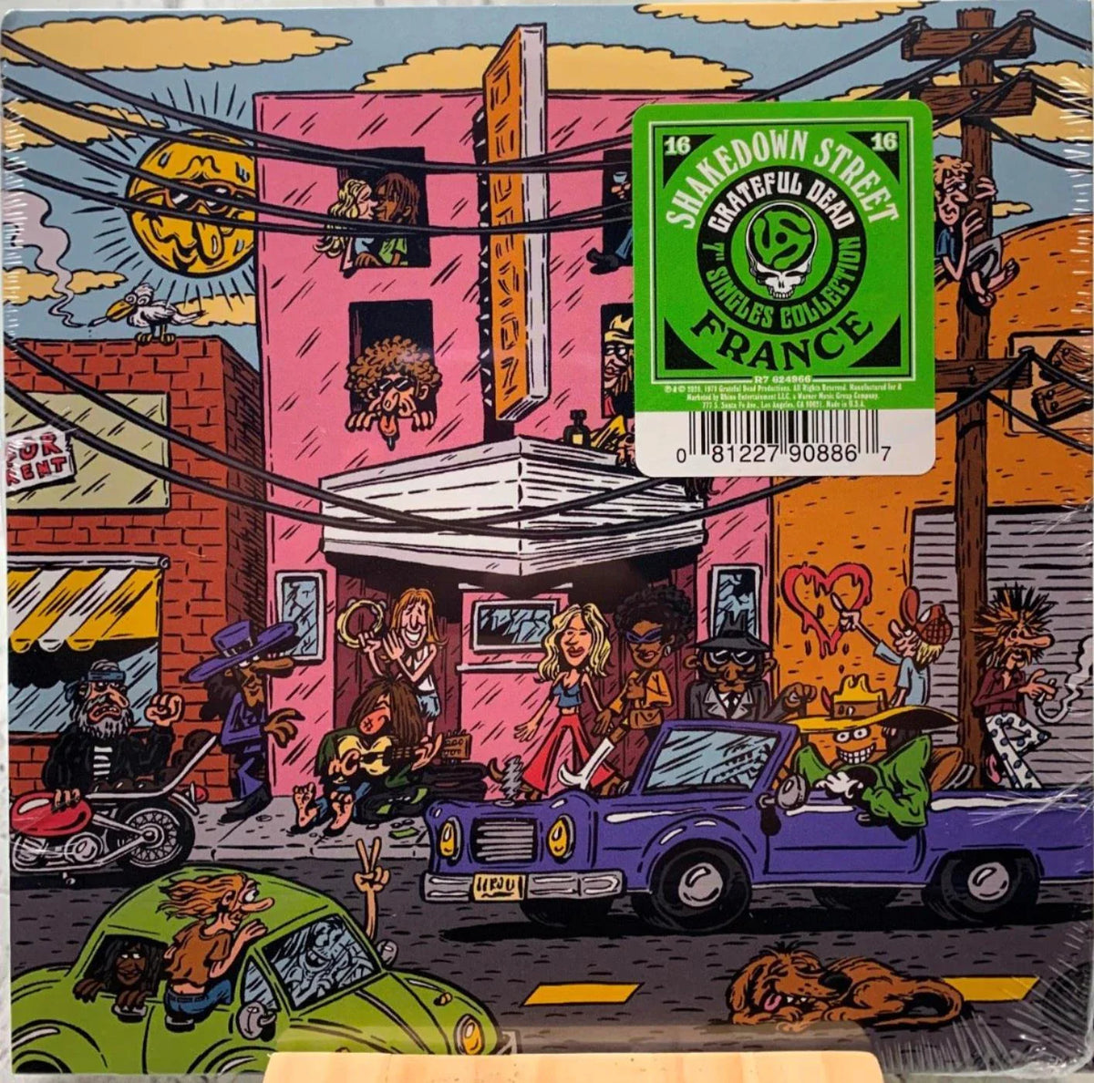 GRATEFUL DEAD 'SHAKEDOWN STREET/FRANCE' - 7" SINGLE