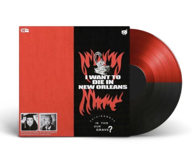 $UICIDEBOY$ 'I WANT TO DIE IN NEW ORLEANS' LP - BLACK/RED
