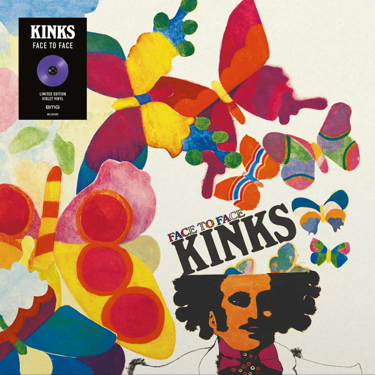 THE KINKS 'FACE TO FACE' LP - VIOLET