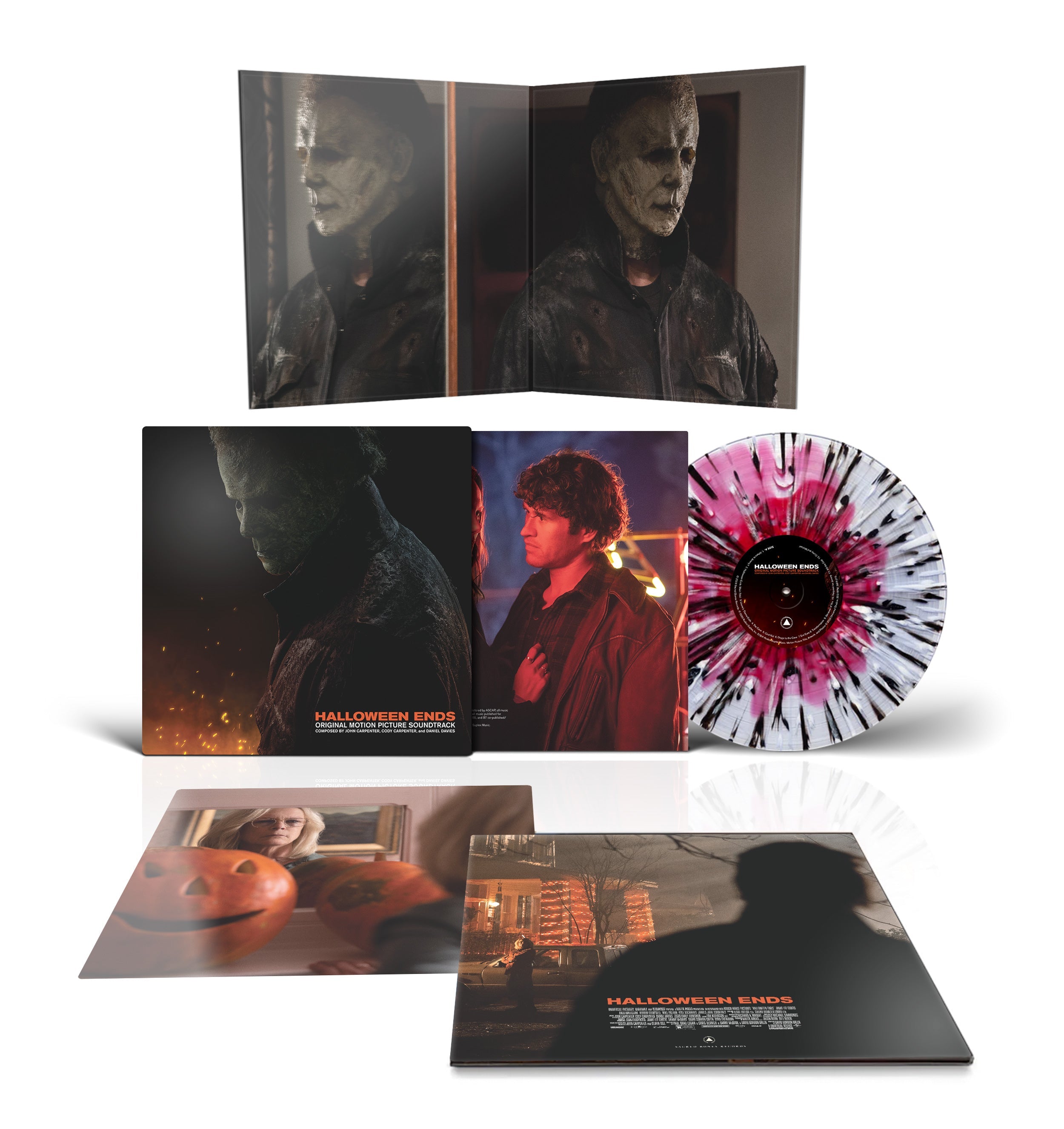 'HALLOWEEN ENDS' MOTION PICTURE SOUNDTRACK LP - EXCLUSIVE - LTD. 500 -  RED/CLEAR/BLACK/SPLATTER