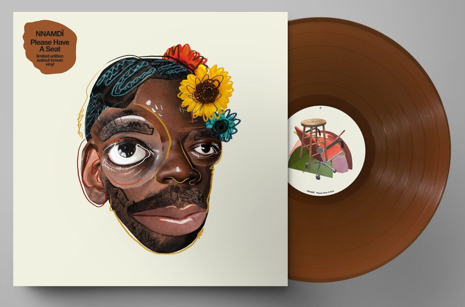 NNAMDÏ 'PLEASE HAVE A SEAT' LP - WALNUT BROWN