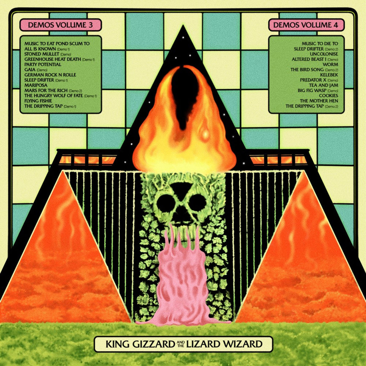 KING GIZZARD & THE LIZARD WIZARD 'DEMOS VOL. 3 + VOL. 4' 2LP - DEAD POND SCUM