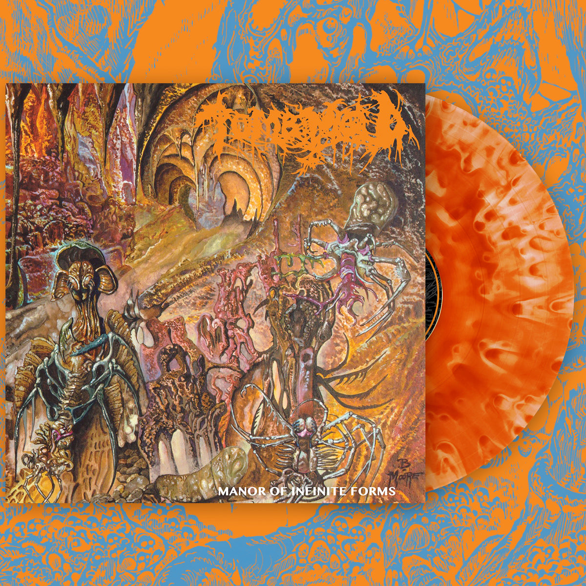 TOMB MOLD 'MANOR OF INFINITE FORMS' LP - CLOUDY ORANGE CRUSH