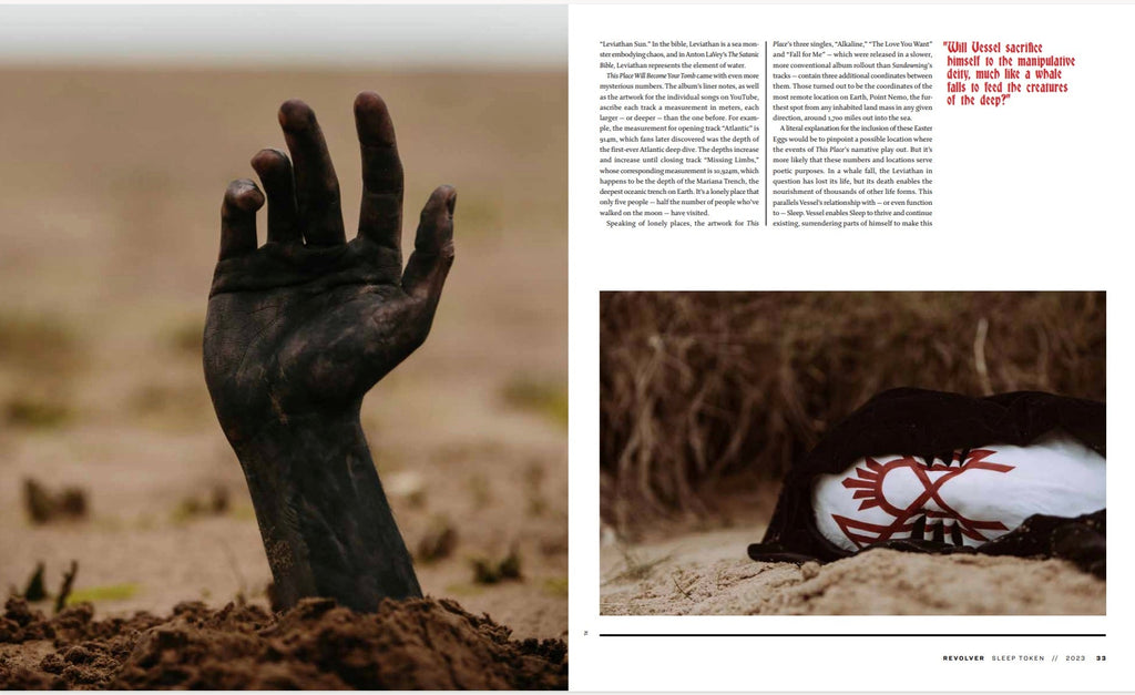 SLEEP TOKEN x REVOLVER BUNDLE – SPECIAL COLLECTOR'S EDITION DELUXE MAGAZINE W/ 'EVEN IN ARCADIA' 2LP - EXCLUSIVE - LTD. EDITION – GLASS OF PORT