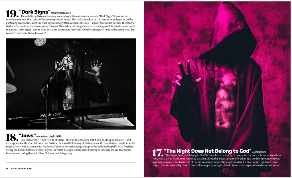 SLEEP TOKEN x REVOLVER BUNDLE – SPECIAL COLLECTOR'S EDITION DELUXE MAGAZINE W/ 'EVEN IN ARCADIA' 2LP - EXCLUSIVE - LTD. EDITION – GLASS OF PORT
