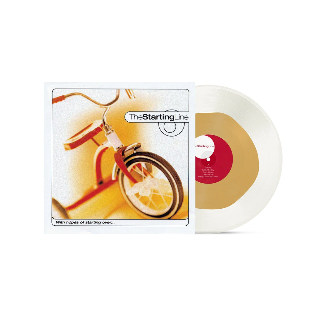THE STARTING LINE 'WITH HOPES OF STARTING OVER' LP - MILKY CLEAR/CUSTARD