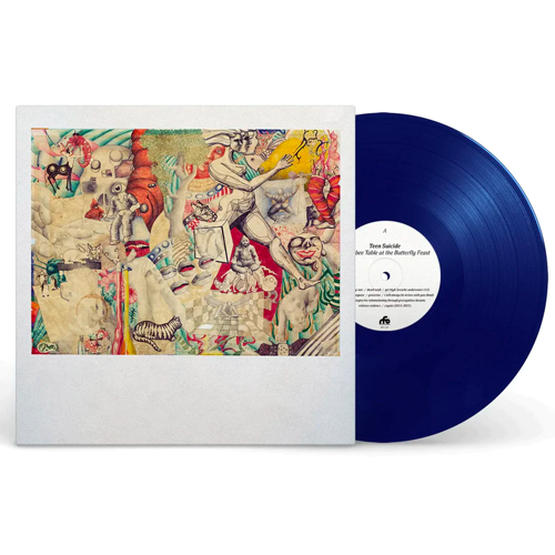 TEEN SUICIDE -'HONEYBEE TABLE AT THE BUTTERFLY FEAST' LP - EXCLUSIVE - LTD. 200 - DEEP BLUE