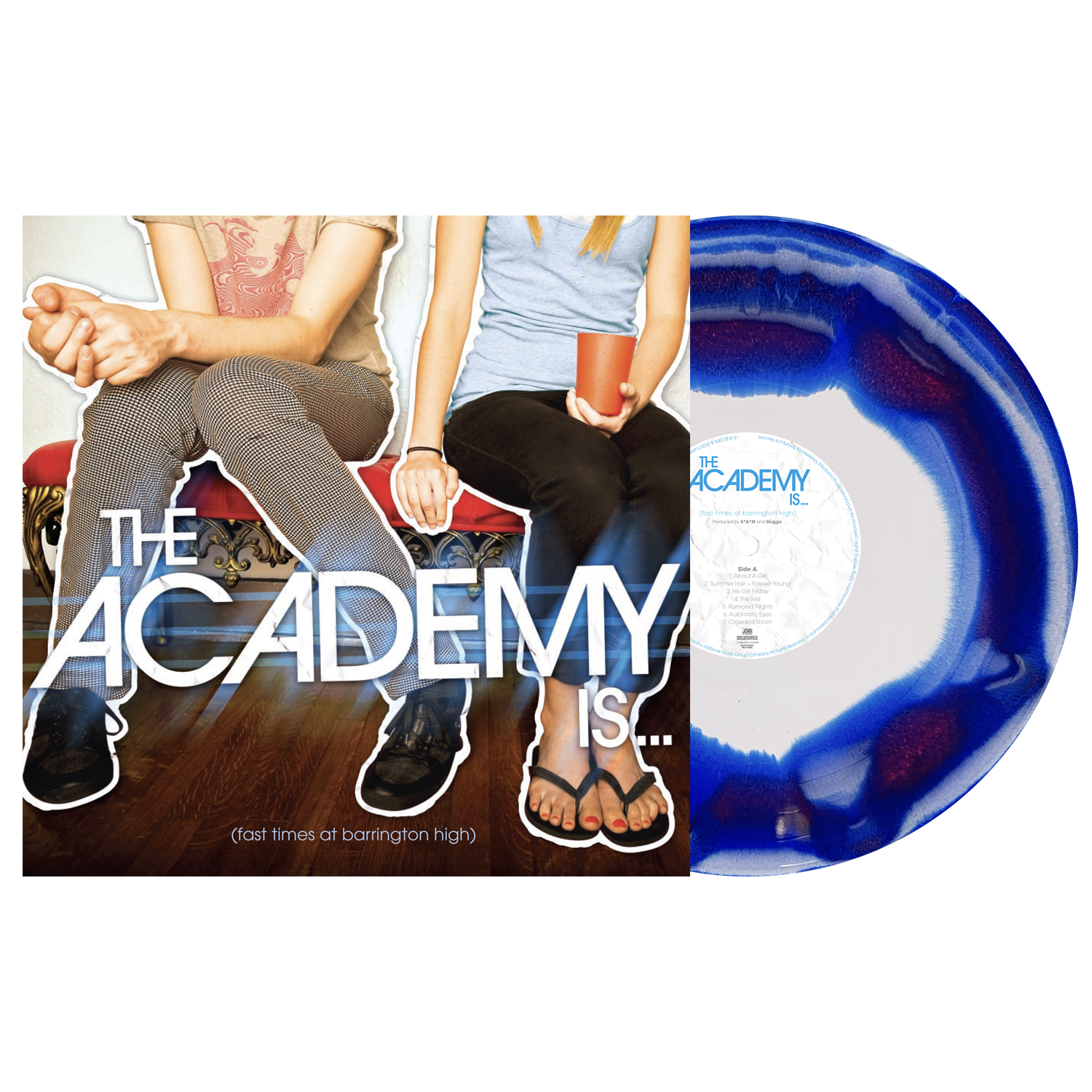 THE ACADEMY IS... ‘FAST TIMES AT BARRINGTON HIGH’ LP (Exclusive – Limited to 200, Blue & Red Inside White Vinyl)