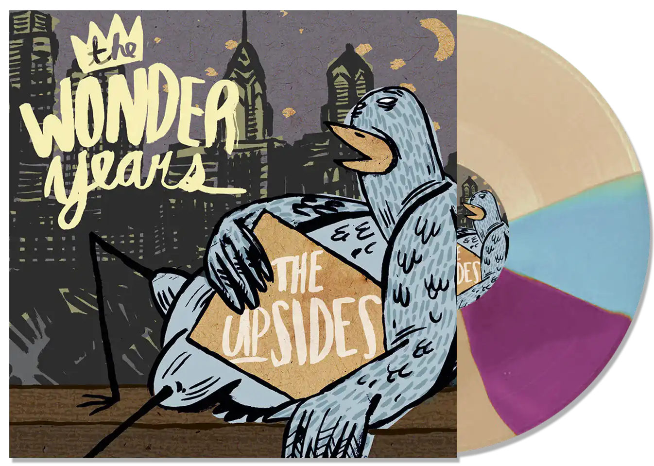 THE WONDER YEARS 'THE UPSIDES' LP - EXCLUSIVE – LTD. 500 -  BLUE/ORANGE/BLACK TWISTER