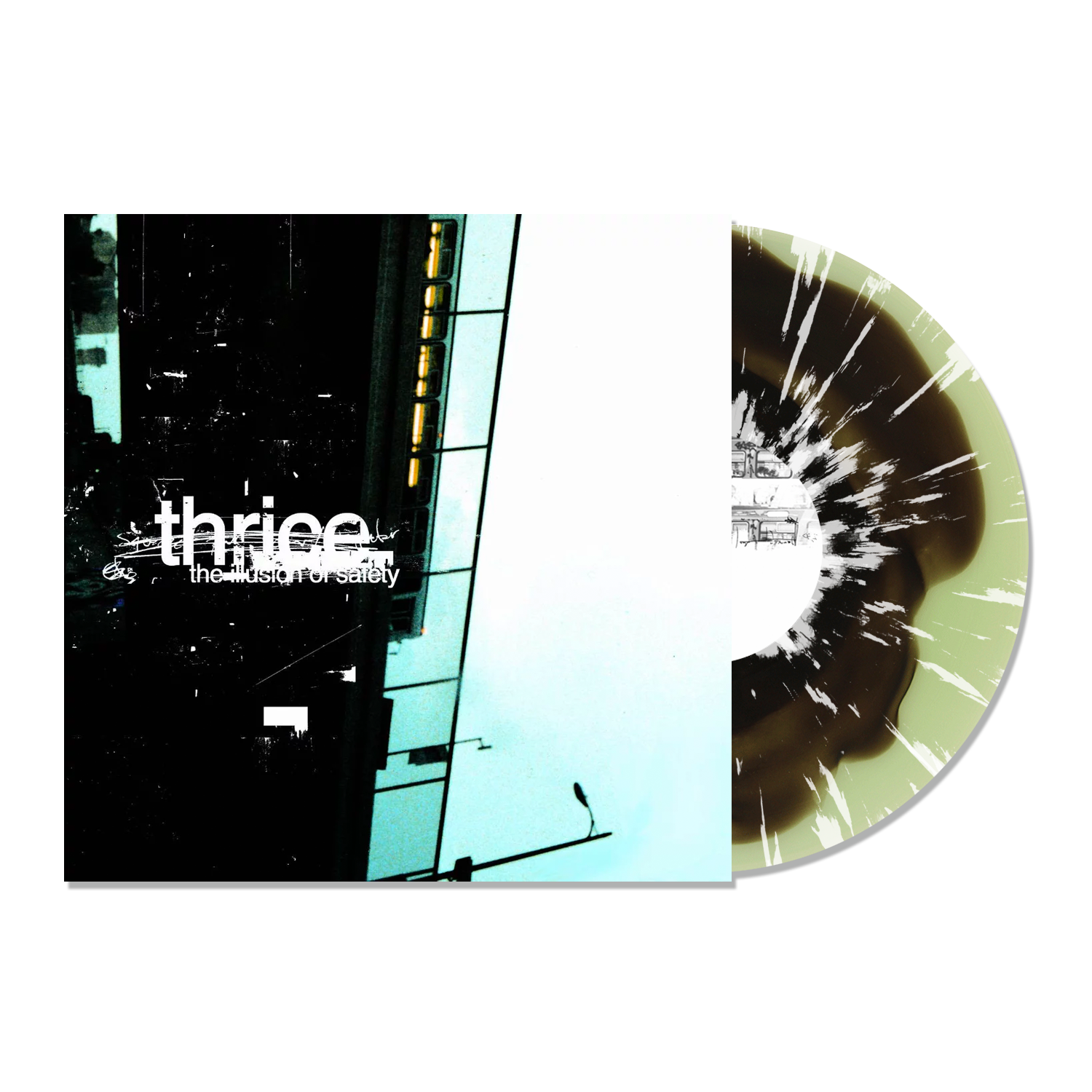 THRICE ‘THE ILLUSION OF SAFETY’ 20TH ANNIVERSARY LP - LTD. - COKE BOTTLE CLEAR/BLACK BLOB/WHITE SPLATTER