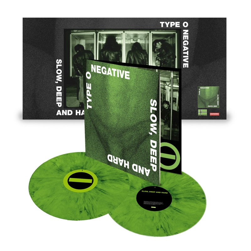 TYPE O NEGATIVE 'SLOW DEEP AND HARD' 30TH ANNIVERSARY 2LP - GREEN/BLACK