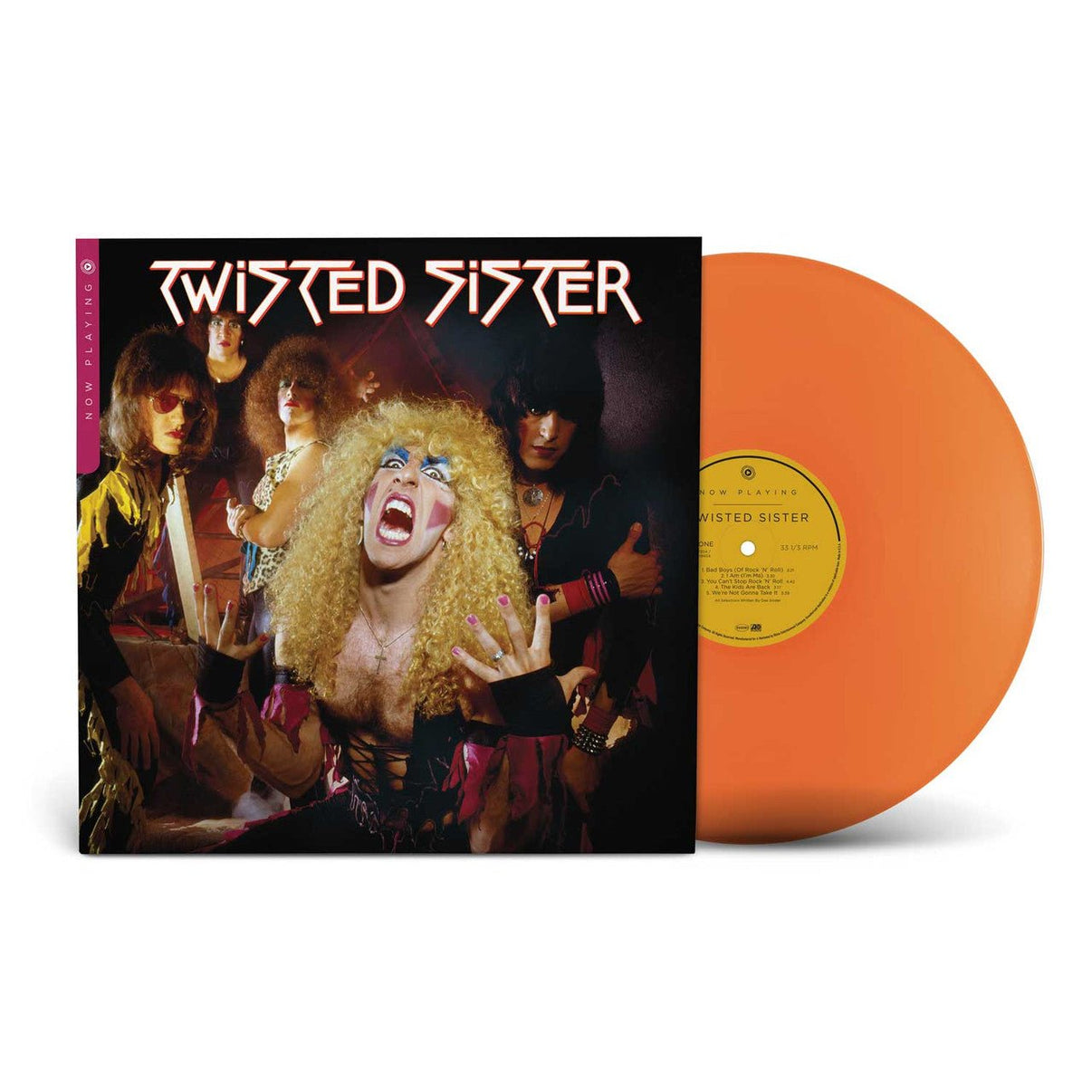 TWISTED SISTER 'NOW PLAYING' LP - ORANGE CRUSH