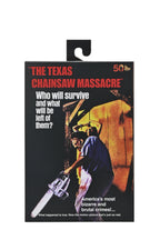 THE TEXAS CHAINSAW MASSACRE 'LEATHERFACE (50TH ANNIVERSARY)' ULTIMATES ACTION FIGURE