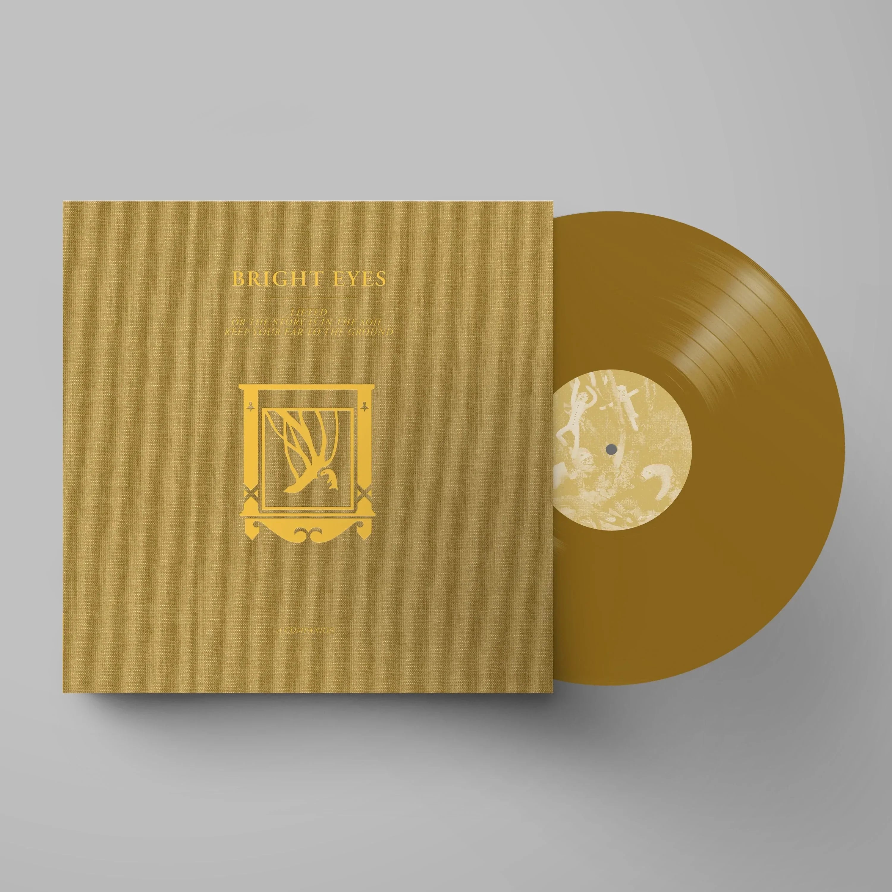 BRIGHT EYES 'LIFTED OR THE STORY IS IN THE SOIL, KEEP YOUR EAR TO THE GROUND: A COMPANION' 12" EP - GOLD