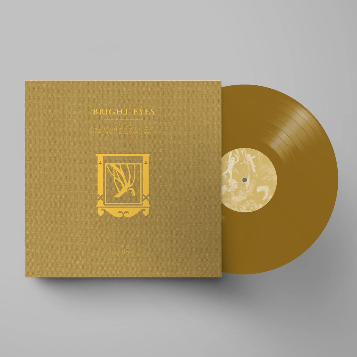 BRIGHT EYES 'LIFTED OR THE STORY IS IN THE SOIL, KEEP YOUR EAR TO THE GROUND: A COMPANION' 12" EP - GOLD