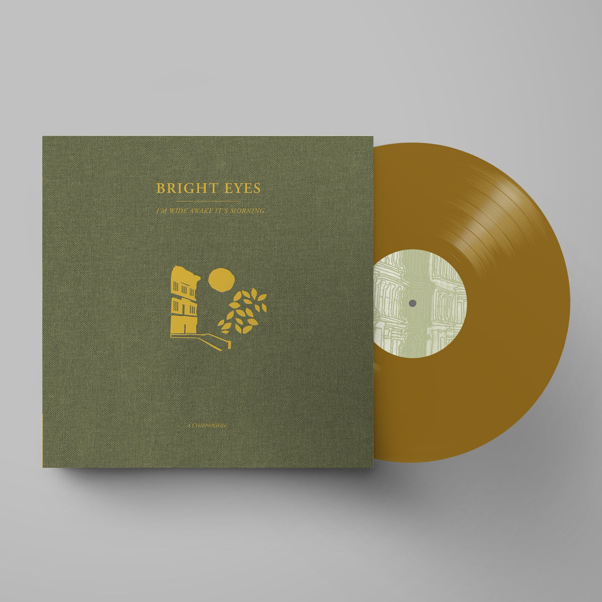 BRIGHT EYES 'I'M WIDE AWAKE IT'S MORNING: A COMPANION' 12" EP - GOLD