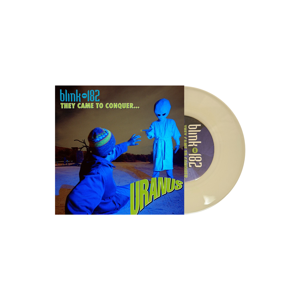 BLINK 182 'THEY CAME TO CONQUER URANUS' 7' (Glow-in-the-dark Vinyl)
