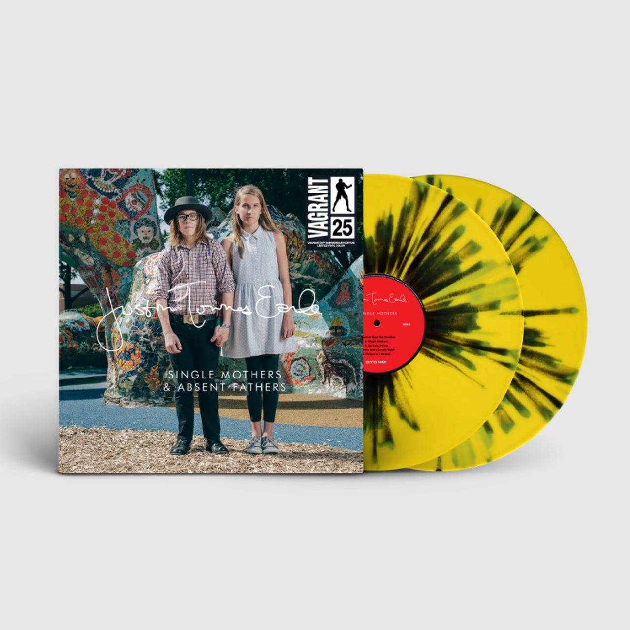 JUSTIN TOWNES EARLE 'SINGLE MOTHERS / ABSENT FATHERS' 2LP - LTD. - YELLOW/GREEN/BLACK SPLATTER