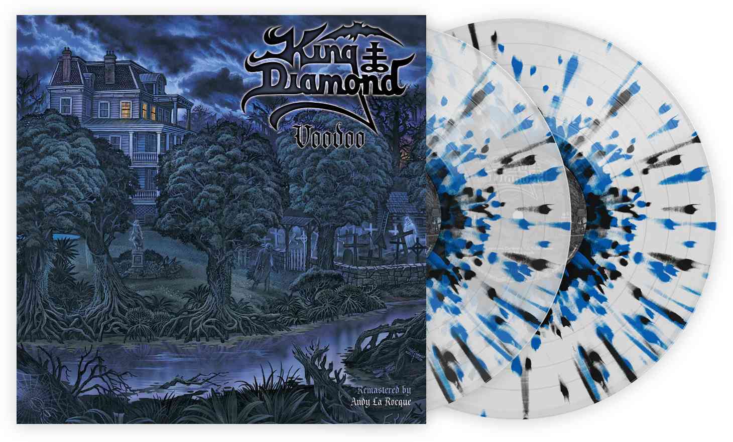 KING DIAMOND 'VOODOO' 2LP - CLEAR/BLUE/BLACK/SPLATTER