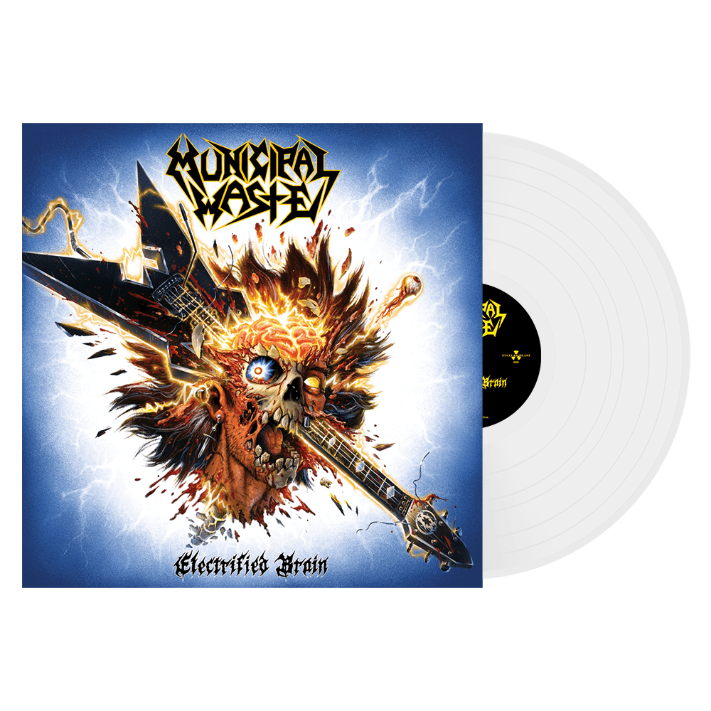MUNICIPAL WASTE 'ELECTRIFIED BRAIN' LP - LTD. 300 - WHITE