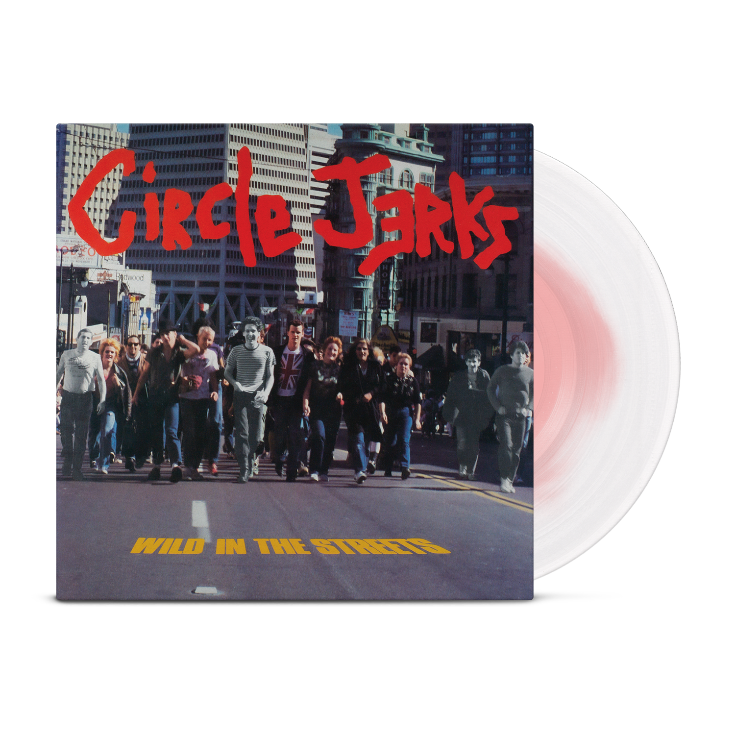 CIRCLE JERKS ‘WILD IN THE STREETS’ 40TH ANNIVERSARY EDITION LP - EXCLUSIVE - LTD. 1000 -  WHITE/PINK