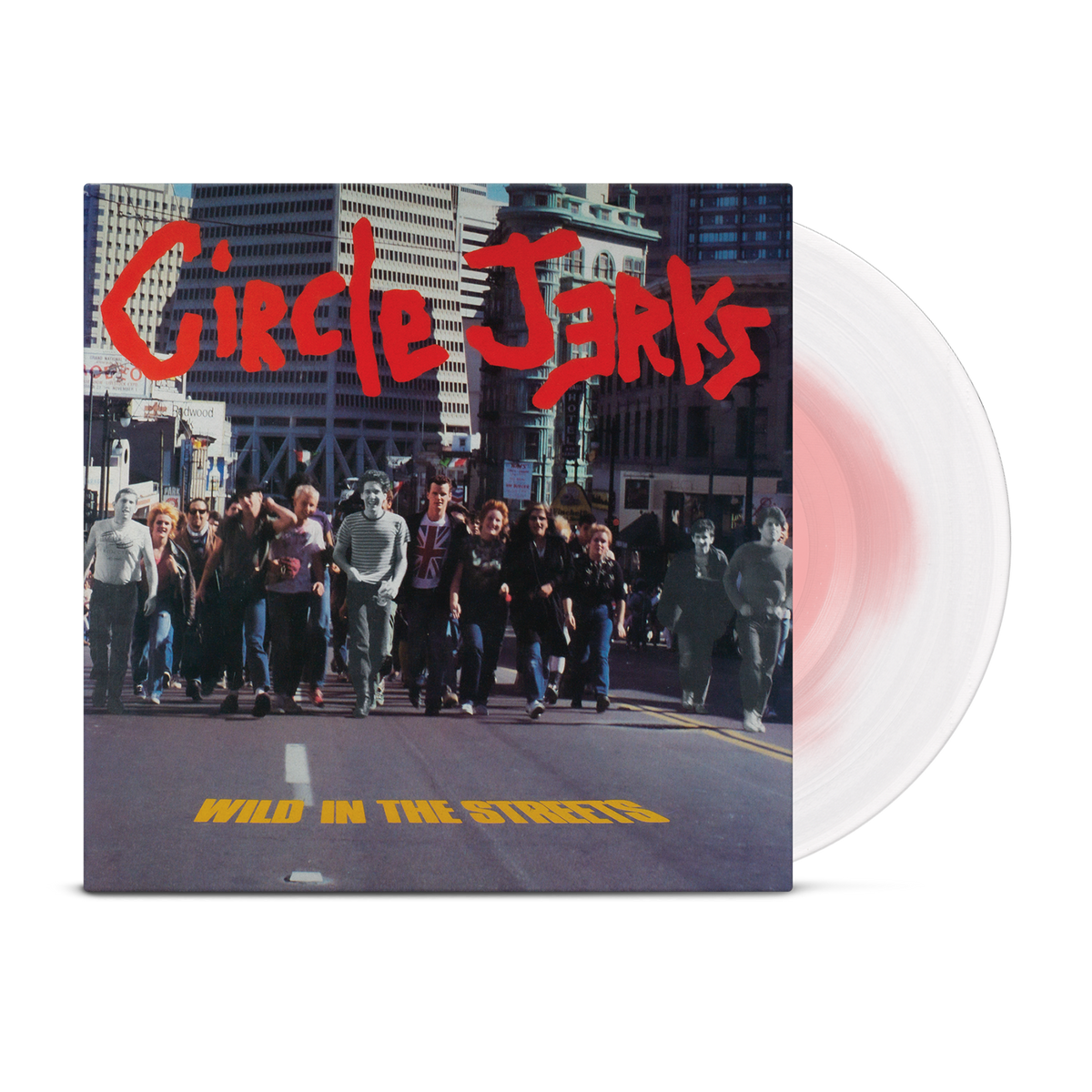 CIRCLE JERKS ‘WILD IN THE STREETS’ 40TH ANNIVERSARY EDITION LP - EXCLUSIVE - LTD. 1000 -  WHITE/PINK