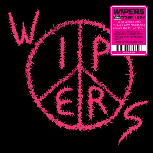 WIPERS 'WIPERS (AKA WIPERS TOUR 84)' LP - PINK FLORESCENT