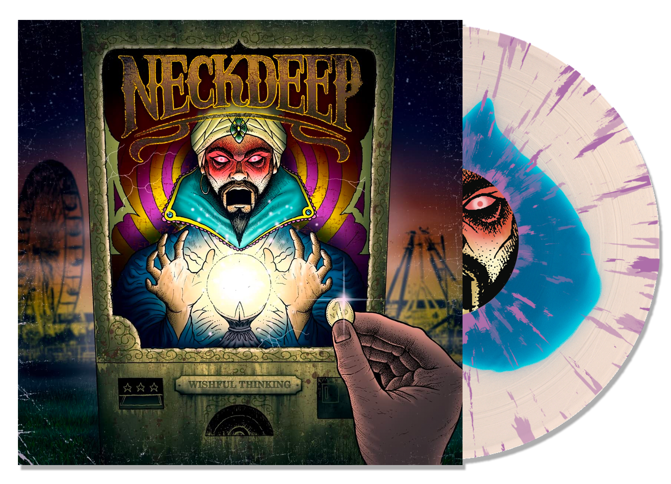 NECK DEEP ‘WISHFUL THINKING’ LP - EXCLUSIVE - LTD. 200 - BLUE/CLEAR/PURPLE/SPLATTER