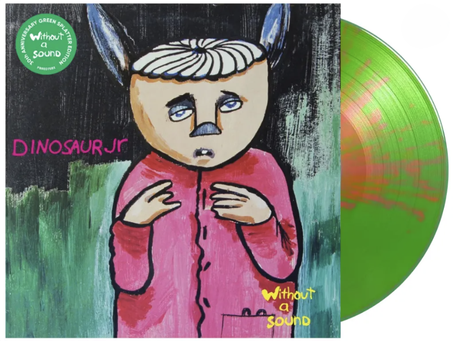 DINOSAUR JR. 'WITHOUT A SOUND' LP - LTD. - GREEN SPLATTER