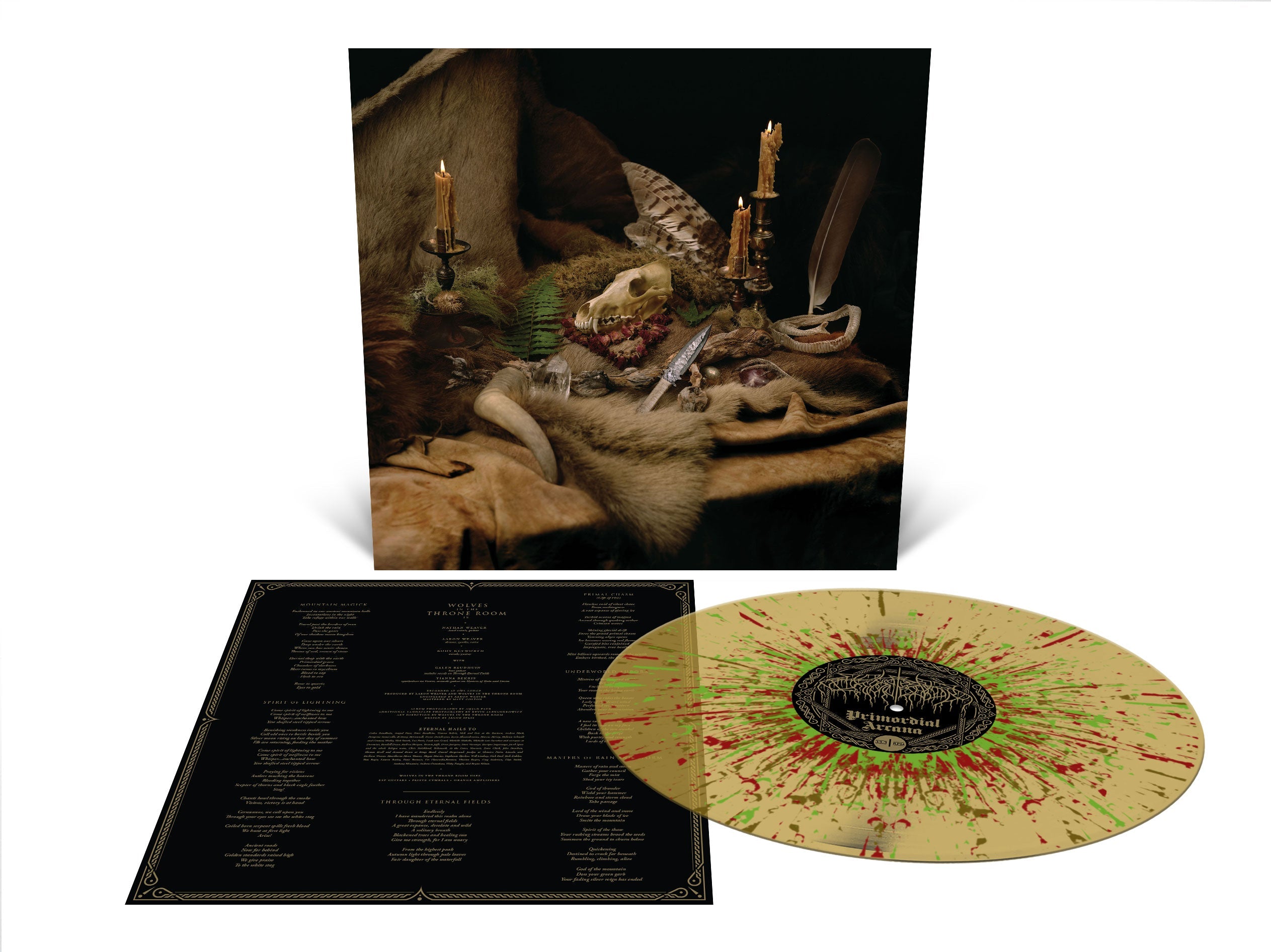 WOLVES IN THE THRONE ROOM ‘PRIMORDIAL ARCANA’  LP - EXCLUSIVE - LTD. 250 - GOLD/BROWN/OXBLOOD/GREEN/SPLATTER