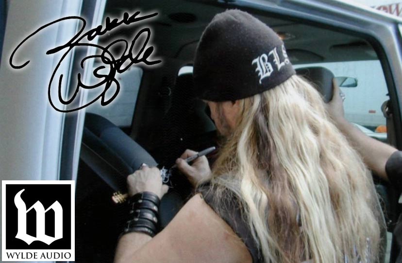 ZAKK WYLDE SIGNED HEATHEN GRAIL MINI GUITAR - WYLDE AUDIO REPLICA COLLECTIBLE BY AXE HEAVEN'