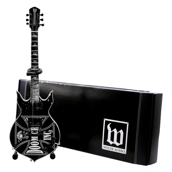 ZAKK WYLDE SIGNED HEATHEN GRAIL MINI GUITAR - WYLDE AUDIO REPLICA COLLECTIBLE BY AXE HEAVEN'